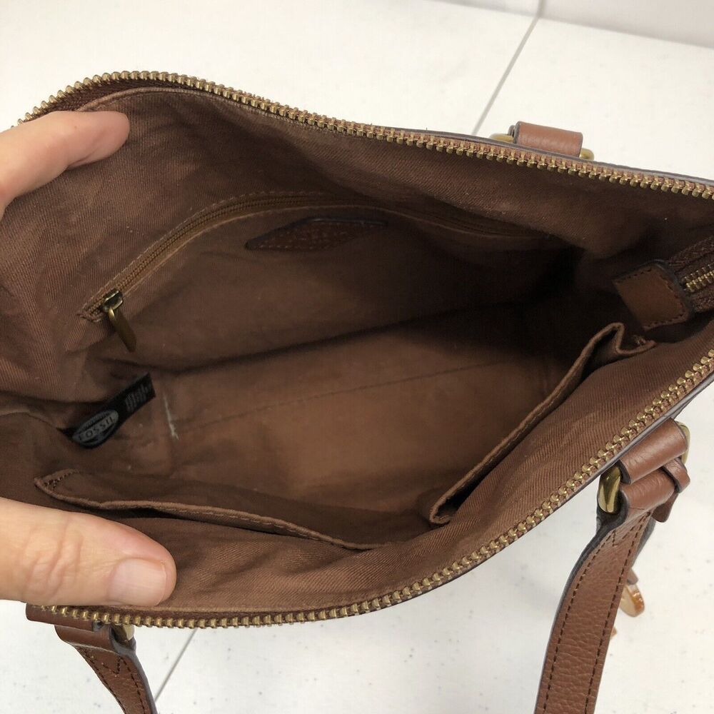 Fossil Diamond Leather Patchwork Purse Shoulder B… - image 15